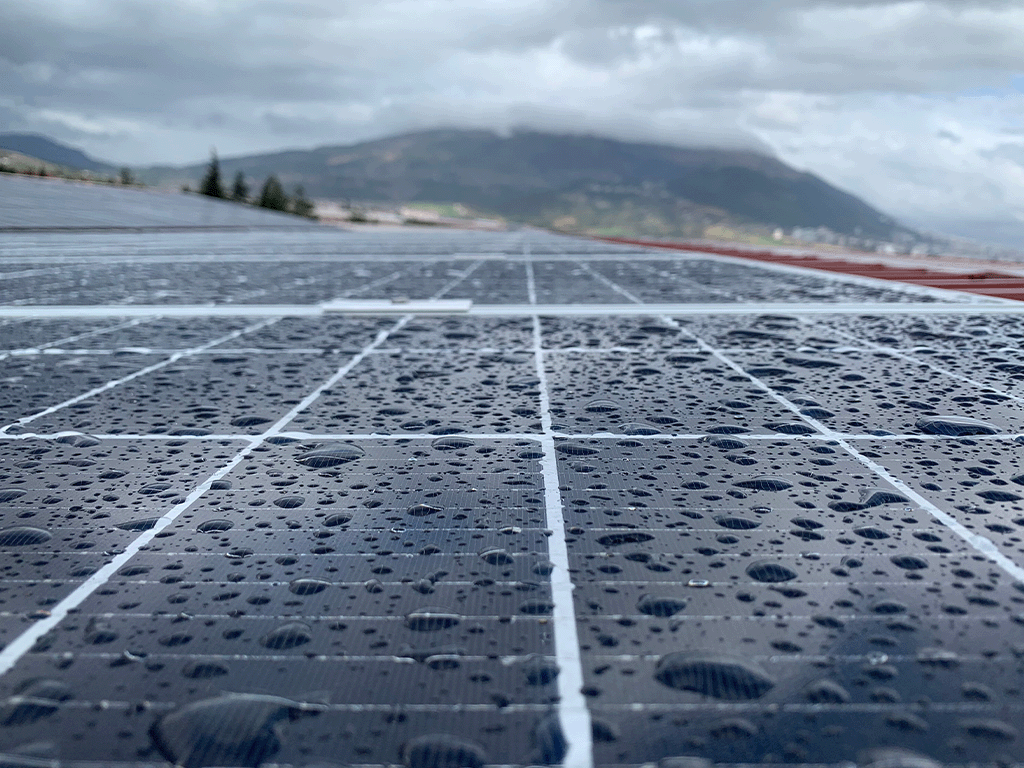 solar in the rain