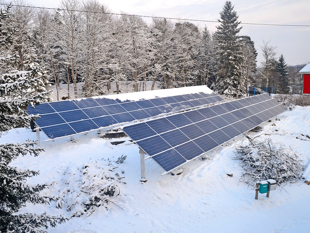 solar in the snow