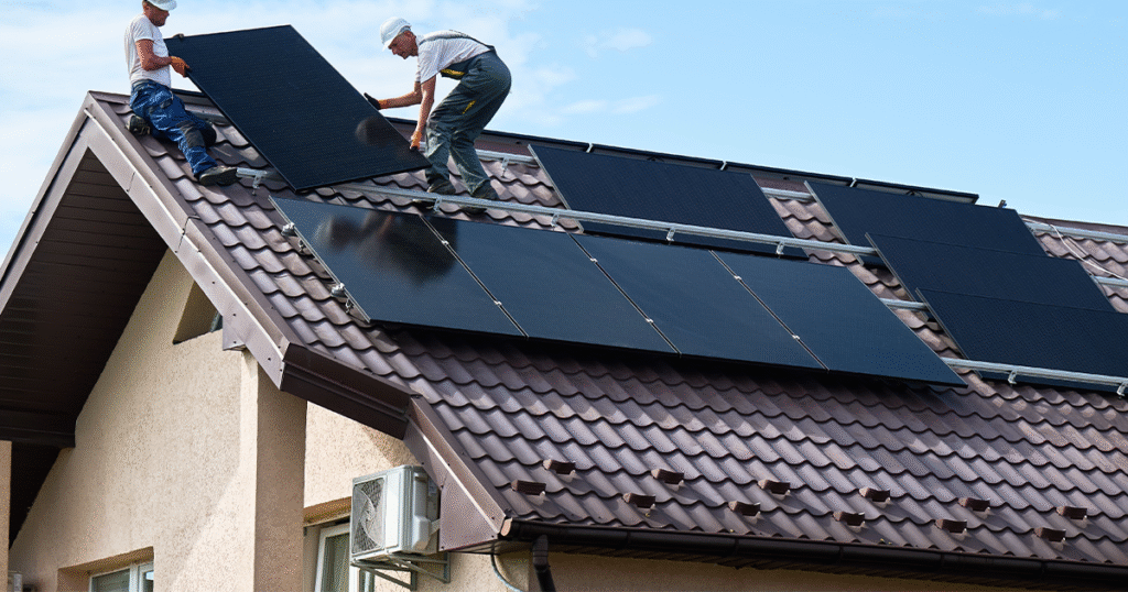 residential solar install