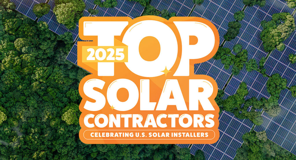 2025 top solar contractor award
