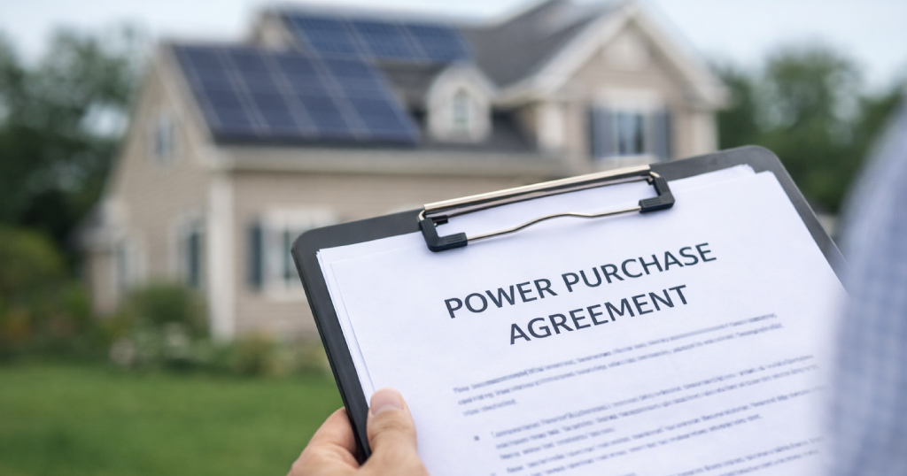 How do residential Power Purchase Agreements (PPAs) work