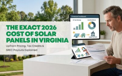 The Exact 2026 Cost of Solar Panels in Virginia: Upfront Pricing, Tax Credits, and SREC Payouts Explained